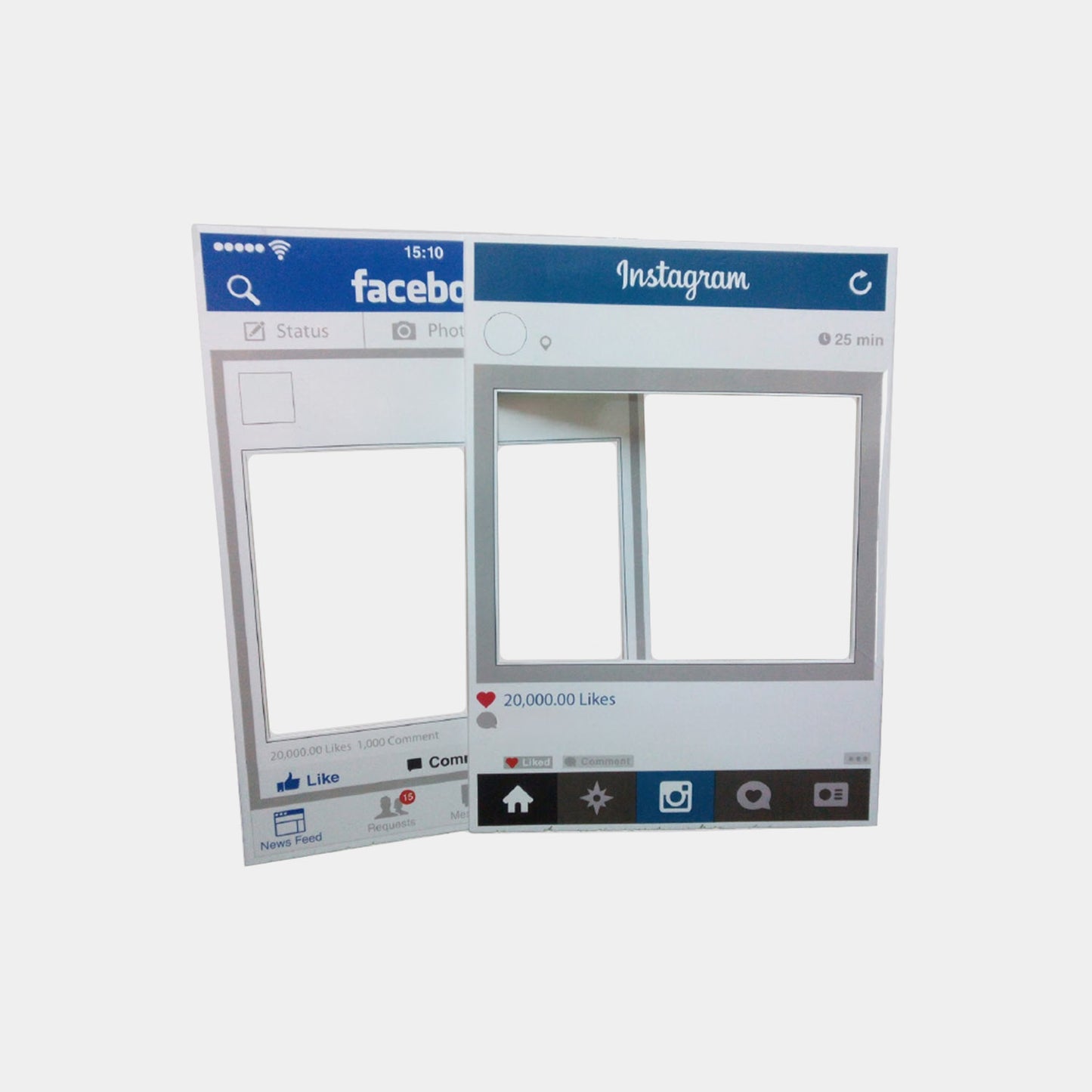 Customizable Social Media Prop Frame