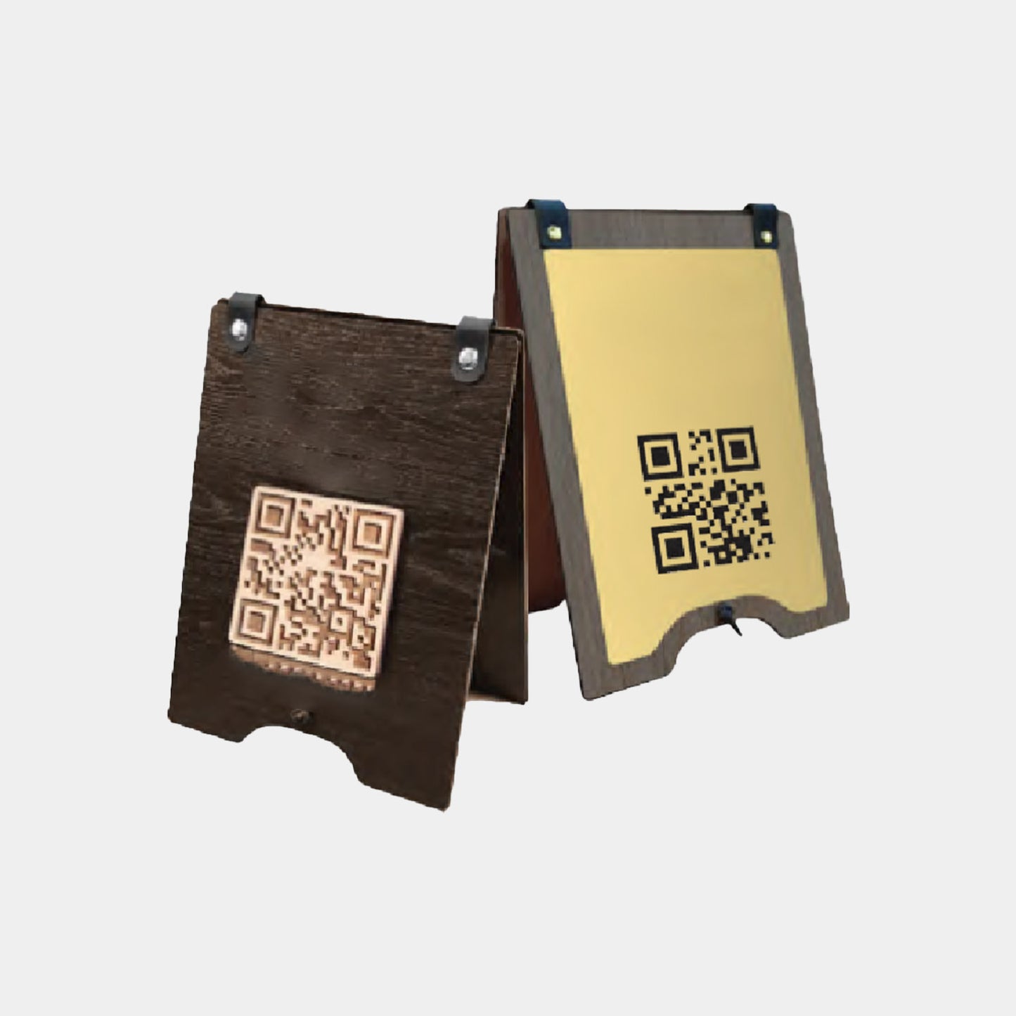 Wooden QR Code Display